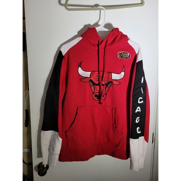 Chicago Bulls NBA Finals 1996 Pullover Hoodie Size Medium Mitchell